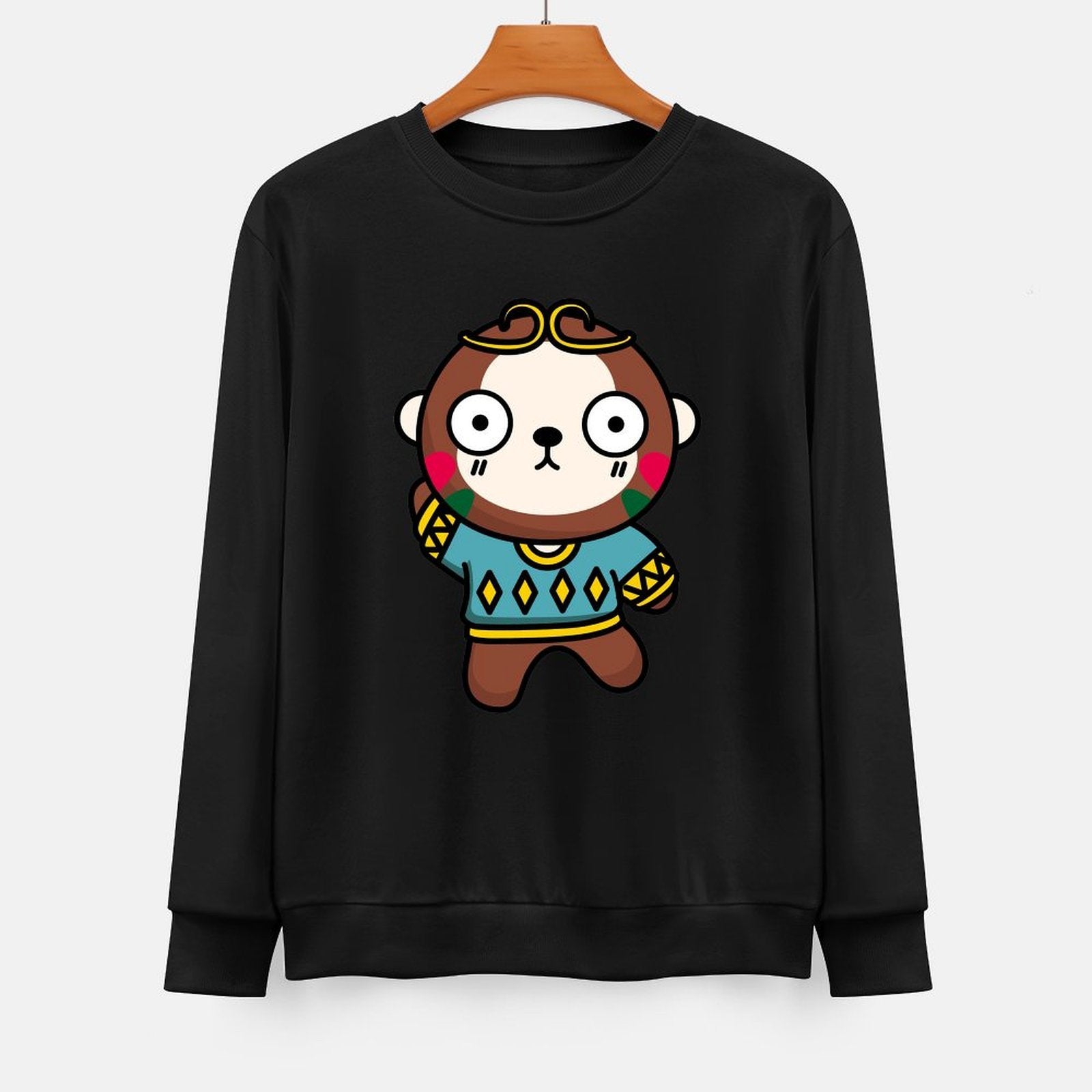 Front Patterned Long Sleeve TopStreetLine Neutral